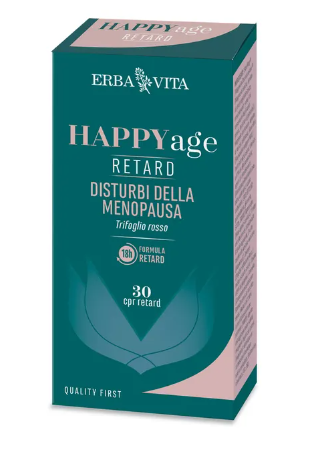 Erba Vita Happy Age Retard 30 Compresse - Integratore per la Menopausa